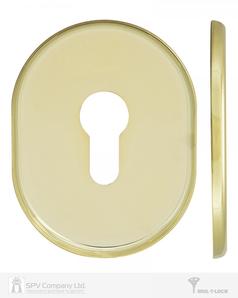 Щиток MUL-T-LOCK A630 DIN OVAL 40-50мм Латунь PVD 3клас BRIGHT BRASS PVD Без шторки-фото-6 Фото 6 - Щиток MUL-T-LOCK A630 DIN OVAL 40-50мм Латунь PVD 3клас BRIGHT BRASS PVD Без шторки.