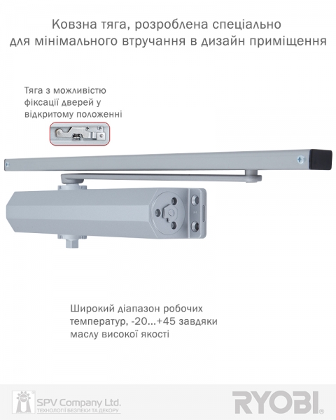 Дотягувач Накладний Ryobi 3550 Ds-3550t Silver Bc/da Sld_ho_arm En_1-3 До_65кг 965мм-фото-11 Фото 11 - Дотягувач Накладний Ryobi 3550 Ds-3550t Silver Bc/da Sld_ho_arm En_1-3 До_65кг 965мм.