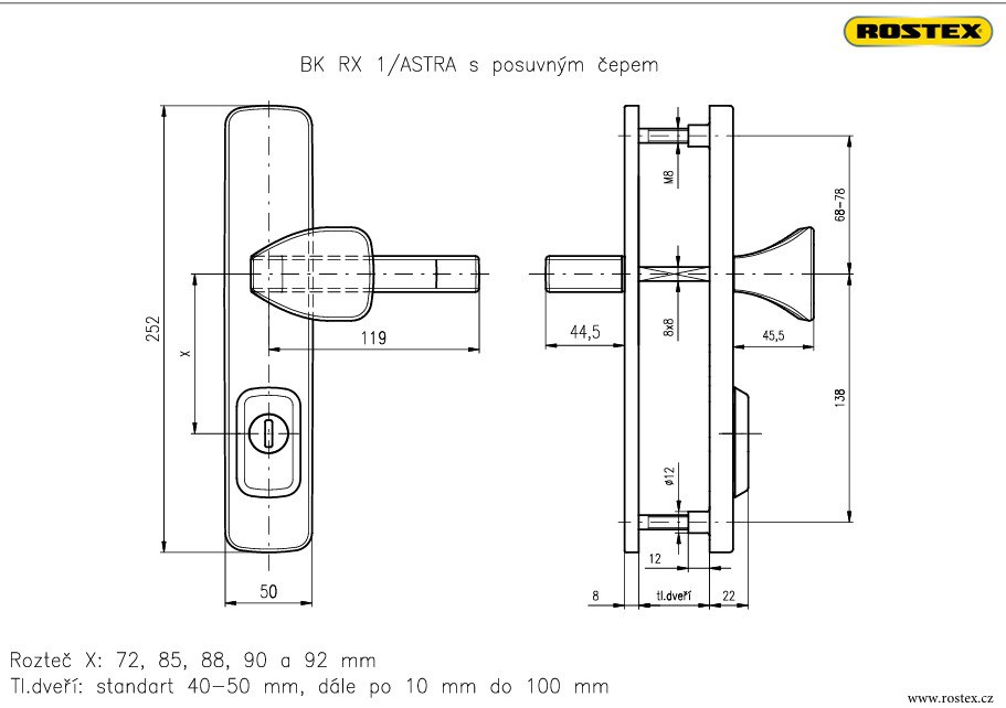Фурнітура Захисна Rostex *astra R Mov-mov Din Plate 90мм Фарба_чорна 22мм 38-55мм 3клас Astra Black_mat Комплект-фото-8 Фото 8 - Фурнітура Захисна Rostex *astra R Mov-mov Din Plate 90мм Фарба_чорна 22мм 38-55мм 3клас Astra Black_mat Комплект.
