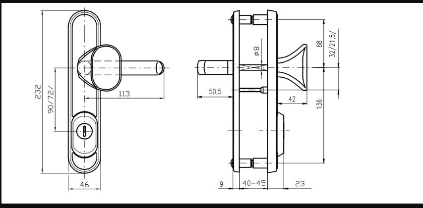 Фурнітура Захисна Rostex Decor R Mov-mov Din Plate 85мм Хром_мат 23мм 38-45мм 4клас Baryt Cr_mat Комплект-фото-8 Фото 8 - Фурнітура Захисна Rostex Decor R Mov-mov Din Plate 85мм Хром_мат 23мм 38-45мм 4клас Baryt Cr_mat Комплект.