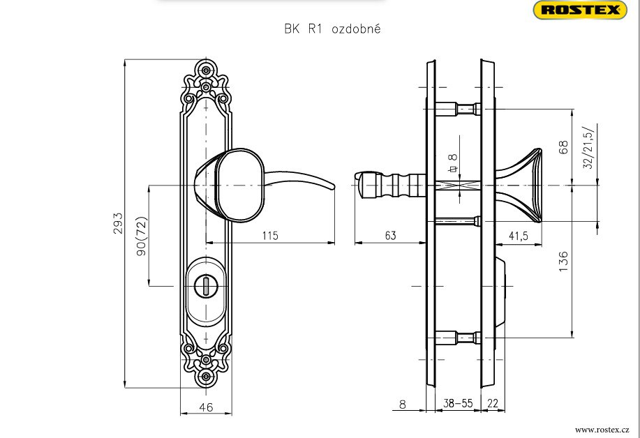 Фурнітура Захисна Rostex Ozdobna R Fix-mov Din Plate 92мм Титан_pvd_мат 22мм 40-45мм 3клас Ovalne/ozdobna Ti_mat Комплект, Ліва-фото-8 Фото 8 - Фурнітура Захисна Rostex Ozdobna R Fix-mov Din Plate 92мм Титан_pvd_мат 22мм 40-45мм 3клас Ovalne/ozdobna Ti_mat Комплект, Ліва.