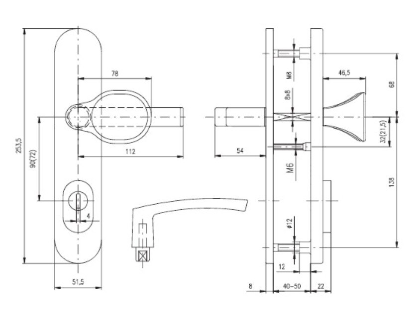 Фурнітура Захисна Rostex Adlo_alufest El1 Fix-mov Din Plate 90мм Алюміній_сріблястий 22мм 40-50мм 3клас Oval/adlo Alu Комплект-фото-7 Фото 7 - Фурнітура Захисна Rostex Adlo_alufest El1 Fix-mov Din Plate 90мм Алюміній_сріблястий 22мм 40-50мм 3клас Oval/adlo Alu Комплект.