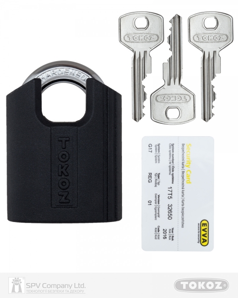 Замок висячий TOKOZ PLUTO G50 GUARD 3KEY TK5 M NR shackle 15,5 мм 10мм BLISTER-фото-5 Фото 5 - Замок висячий TOKOZ PLUTO G50 GUARD 3KEY TK5 M NR shackle 15,5 мм 10мм BLISTER.