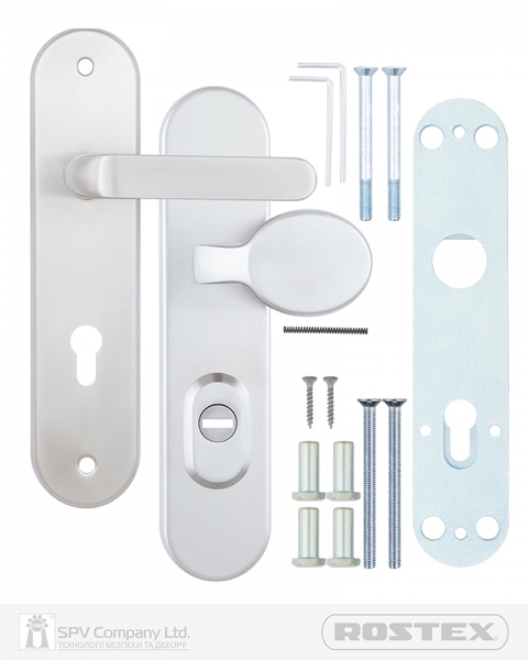 Фурнітура Захисна Rostex *solid-pro+ F Fix-mov Din Plate 90мм Нерж.сталь_мат 13мм 56-70мм 4клас Slza/solid Nerez_mat Комплект-фото-5 Фото 5 - Фурнітура Захисна Rostex *solid-pro+ F Fix-mov Din Plate 90мм Нерж.сталь_мат 13мм 56-70мм 4клас Slza/solid Nerez_mat Комплект.