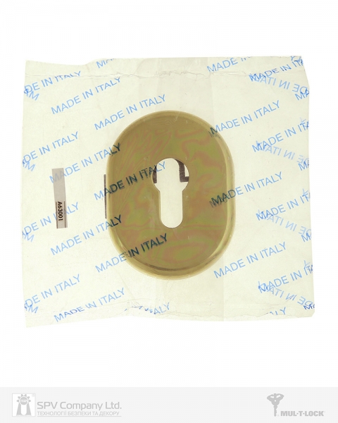 Щиток MUL-T-LOCK A630 DIN OVAL 40-50мм Латунь PVD 3клас BRIGHT BRASS PVD Без шторки-фото-3 Фото 3 - Щиток MUL-T-LOCK A630 DIN OVAL 40-50мм Латунь PVD 3клас BRIGHT BRASS PVD Без шторки.