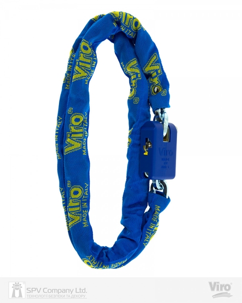 Замок висячий VIRO MOTO SUPERMORSO з ланцюгом 150 см 2KEY-фото-3 Фото 3 - Замок висячий VIRO MOTO SUPERMORSO з ланцюгом 150 см 2KEY.