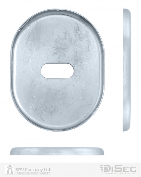 Щиток Disec Kt2703 Lever_key Oval Хром_мат T Без Шторки-фото-2 Фото 2 - Щиток Disec Kt2703 Lever_key Oval Хром_мат T Без Шторки.