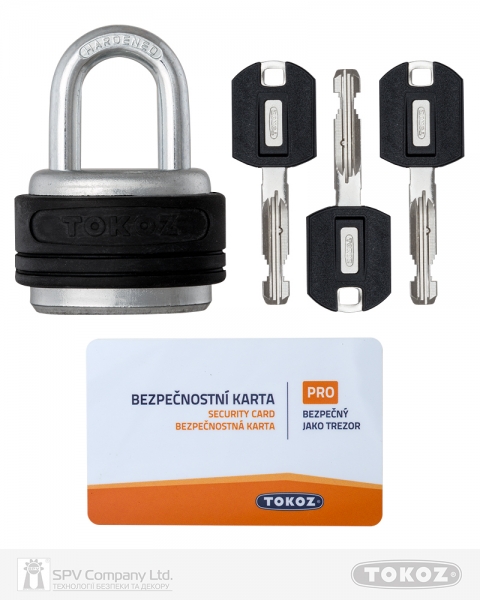 Замок висячий TOKOZ EXTREME_PRO T02 3KEY BLACK Sleeve_3BT R_shackle 31мм 9мм BOX-фото-5 Фото 5 - Замок висячий TOKOZ EXTREME_PRO T02 3KEY BLACK Sleeve_3BT R_shackle 31мм 9мм BOX.