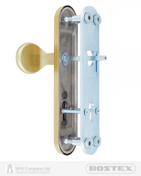 Фурнітура Захисна Rostex *solid-pro F Fix-mov Din Plate 90мм Нерж.сталь_мат_титан_pvd 13мм 38-52мм 3клас Slza/solid Nerez_mat_ti Комплект-фото-2 Фото 2 - Фурнітура Захисна Rostex *solid-pro F Fix-mov Din Plate 90мм Нерж.сталь_мат_титан_pvd 13мм 38-52мм 3клас Slza/solid Nerez_mat_ti Комплект.