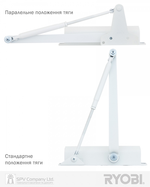 Доводчик накладной RYOBI *1500 D-1504 GLOSSY WHITE UNIV ARM EN 2/3/4 до 80кг 1100мм FIRE-фото-9 Фото 9 - Доводчик накладной RYOBI *1500 D-1504 GLOSSY WHITE UNIV ARM EN 2/3/4 до 80кг 1100мм FIRE.