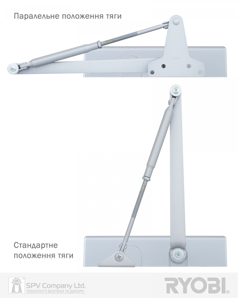 Дотягувач Накладний Ryobi 2550 D-2550 Silver Bc Univ_arm En_1-4 До_80кг 1100мм Fire-фото-2 Фото 2 - Дотягувач Накладний Ryobi 2550 D-2550 Silver Bc Univ_arm En_1-4 До_80кг 1100мм Fire.