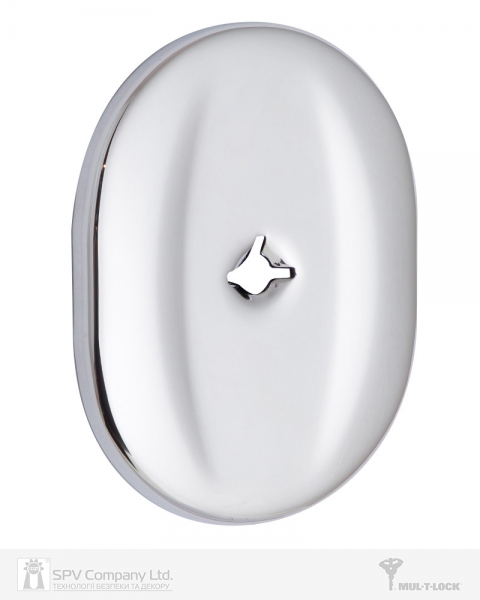 Щиток MUL-T-LOCK A703 OMEGA OVAL Хром_полірований BRIGHT_CR Без шторки-фото-5 Фото 5 - Щиток MUL-T-LOCK A703 OMEGA OVAL Хром_полірований BRIGHT_CR Без шторки.