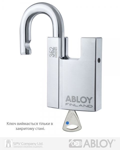 Замок навісний ABLOY PL362 *PROTEC2 2KEY PR2 sh 25мм 15мм-фото-2 Фото 2 - Замок навісний ABLOY PL362 *PROTEC2 2KEY PR2 sh 25мм 15мм.