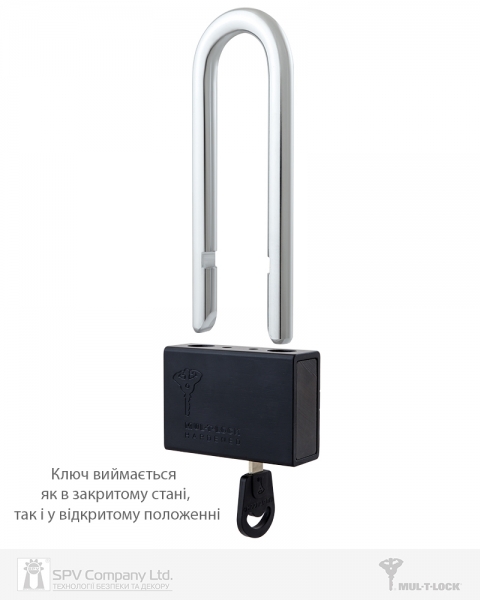 Замок висячий MUL-T-LOCK M13/C3 CLASSIC 064 2KEY ARC_BLACK R_shackle 102мм 12,7мм BOX_M-фото-10 Фото 10 - Замок висячий MUL-T-LOCK M13/C3 CLASSIC 064 2KEY ARC_BLACK R_shackle 102мм 12,7мм BOX_M.