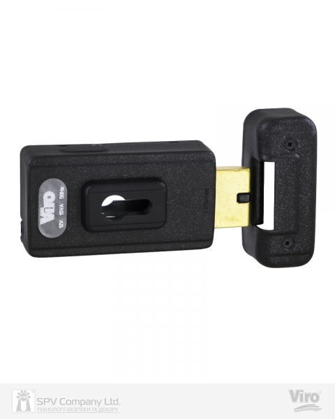 Замок электромеханический VIRO V06 ВЅ70мм T1/T2 DIN 12VAC NC GATE накладной V96 BLACK открывание внутрь-фото-1 Фото 1 - Замок электромеханический VIRO V06 ВЅ70мм T1/T2 DIN 12VAC NC GATE накладной V96 BLACK открывание внутрь.