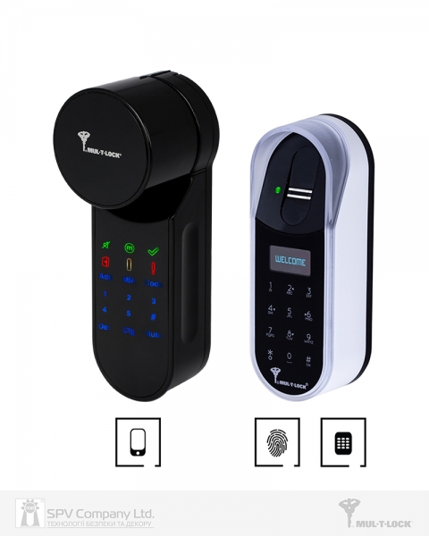 Электронный контроллер MUL-T-LOCK ENTR черный с Fingerprint доступ по отпечаткам пальца + код-фото-1 Фото 1 - Электронный контроллер MUL-T-LOCK ENTR черный с Fingerprint доступ по отпечаткам пальца + код.