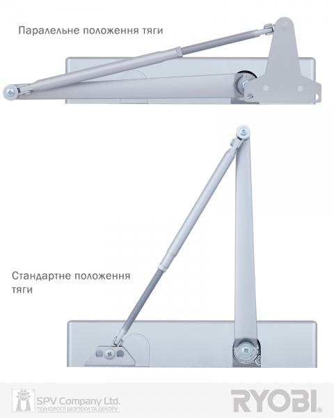 Дотягувач Накладний Ryobi 4550 D-4550 Silver Bc/da Univ_arm En_2-7+ До_200кг 1400мм Fire-фото-3 Фото 3 - Дотягувач Накладний Ryobi 4550 D-4550 Silver Bc/da Univ_arm En_2-7+ До_200кг 1400мм Fire.