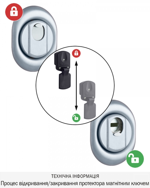 Протектор Disec Magnetic_4g 4g2mb Din Oval 25мм Хром_мат 3клас T 3key Km0p47 Зовнішній-фото-4 Фото 4 - Протектор Disec Magnetic_4g 4g2mb Din Oval 25мм Хром_мат 3клас T 3key Km0p47 Зовнішній.