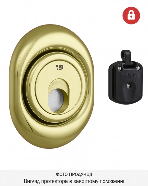 Протектор Disec Magnetic_3g 3g2fm Din Oval 25мм Латунь_pvd 3клас 2 3key Km0p3g Зовнішній-фото-1 Фото 1 - Протектор Disec Magnetic_3g 3g2fm Din Oval 25мм Латунь_pvd 3клас 2 3key Km0p3g Зовнішній.
