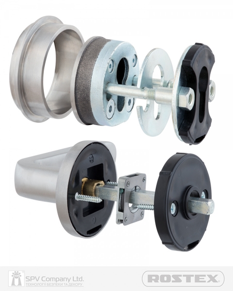 Фурнітура Захисна Rostex *rotondum R/s Mov-mov Din Round Нерж.сталь_мат 23мм 38-45мм 3клас Solid Nerez_mat Комплект Extra, Кріплення Ручки Накладне-фото-4 Фото 4 - Фурнітура Захисна Rostex *rotondum R/s Mov-mov Din Round Нерж.сталь_мат 23мм 38-45мм 3клас Solid Nerez_mat Комплект Extra, Кріплення Ручки Накладне.