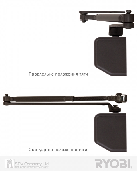 Дотягувач накладний RYOBI 3550 D-3550 DARK_BRONZE BC/DA UNIV_ARM EN_2-5 до_100кг 1250мм FIRE-фото-3 Фото 3 - Дотягувач накладний RYOBI 3550 D-3550 DARK_BRONZE BC/DA UNIV_ARM EN_2-5 до_100кг 1250мм FIRE.