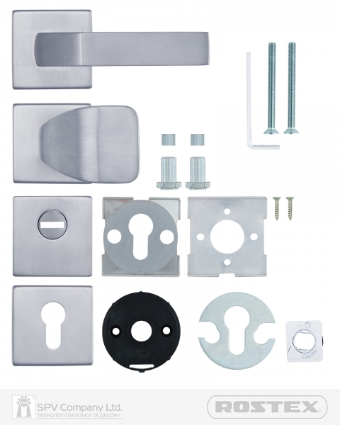 Фурнітура Захисна Rostex *quadrum R/h Fix-mov Din Square Нерж.сталь_мат 23мм 38-45мм 3клас Hranate/treviso Nerez_mat Комплект-фото-8 Фото 8 - Фурнітура Захисна Rostex *quadrum R/h Fix-mov Din Square Нерж.сталь_мат 23мм 38-45мм 3клас Hranate/treviso Nerez_mat Комплект.