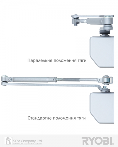 Дотягувач Накладний Ryobi 2550 D-2550 Silver Bc Univ_arm En_1-4 До_80кг 1100мм Fire-фото-3 Фото 3 - Дотягувач Накладний Ryobi 2550 D-2550 Silver Bc Univ_arm En_1-4 До_80кг 1100мм Fire.