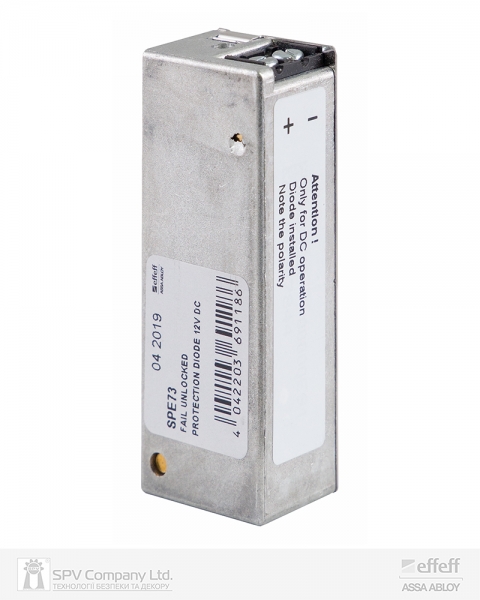 Защіпка електромеханічна EFF EFF SPE73 ---------E91 FaFix (W/O_SP 12V_DC) НВ універсальна стандартна із захисним діодом-фото-2 Фото 2 - Защіпка електромеханічна EFF EFF SPE73 ---------E91 FaFix (W/O_SP 12V_DC) НВ універсальна стандартна із захисним діодом.
