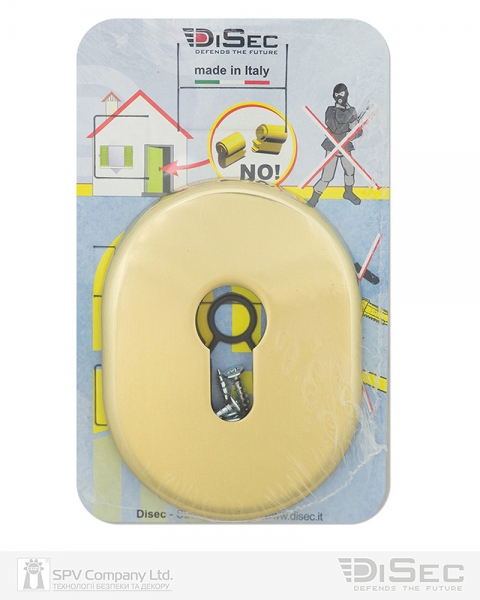 Щиток Disec Kt036 Din Oval Латунь_pvd 2-фото-4 Фото 4 - Щиток Disec Kt036 Din Oval Латунь_pvd 2.