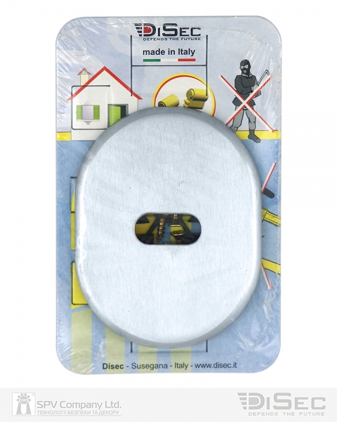 Щиток Disec Kt2703 Lever_key Oval Хром_мат T Без Шторки-фото-4 Фото 4 - Щиток Disec Kt2703 Lever_key Oval Хром_мат T Без Шторки.