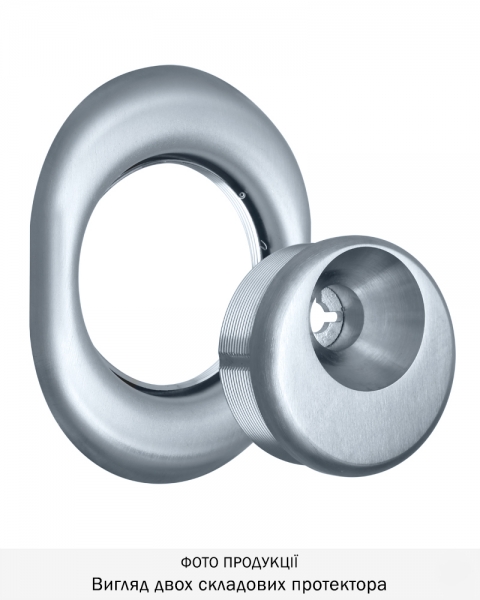 Протектор Disec Monolito Bd108 Omega Oval 22мм Хром_мат 3клас T Зовнішній-фото-5 Фото 5 - Протектор Disec Monolito Bd108 Omega Oval 22мм Хром_мат 3клас T Зовнішній.