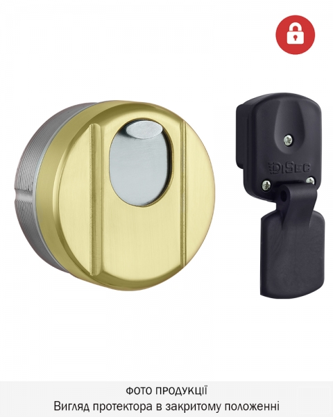 Протектор Disec Magnetic_4g 4g2 Din 25мм Латунь_pvd 3клас 2 3key Km0p47 Зовнішній, Без Щитка-фото-1 Фото 1 - Протектор Disec Magnetic_4g 4g2 Din 25мм Латунь_pvd 3клас 2 3key Km0p47 Зовнішній, Без Щитка.