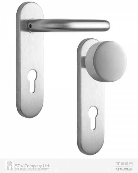 Набор фурнитуры ISEO 032402 (72мм MUV-FIX CYL HOLE) I I: stainless steel 9мм-фото-1 Фото 1 - Набор фурнитуры ISEO 032402 (72мм MUV-FIX CYL HOLE) I I: stainless steel 9мм.