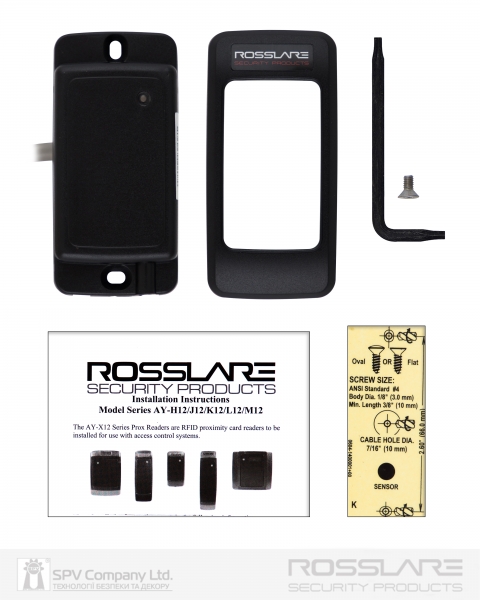 Электронный считыватель ROSSLARE AY-K25B внешний карта MIFARE 13.56Mhz-фото-5 Фото 5 - Электронный считыватель ROSSLARE AY-K25B внешний карта MIFARE 13.56Mhz.