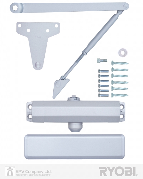 Доводчик накладной RYOBI *8800 8853 SILVER BC UNIV ARM EN 2/3 65кг 965мм-фото-5 Фото 5 - Доводчик накладной RYOBI *8800 8853 SILVER BC UNIV ARM EN 2/3 65кг 965мм.
