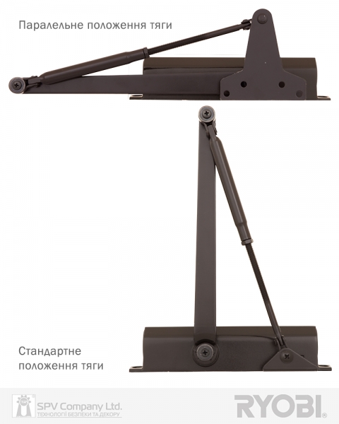 Доводчик накладной RYOBI *1500 D-1504 DARK BRONZE UNIV ARM EN 2/3/4 до 80кг 1100мм FIRE-фото-4 Фото 4 - Доводчик накладной RYOBI *1500 D-1504 DARK BRONZE UNIV ARM EN 2/3/4 до 80кг 1100мм FIRE.