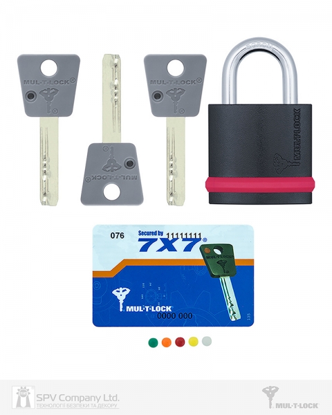 Замок висячий MUL-T-LOCK NE10G 7x7 0767 3KEY DND77_GREY_INS NR_shackle 26мм 10мм BOX_M-фото-4 Фото 4 - Замок висячий MUL-T-LOCK NE10G 7x7 0767 3KEY DND77_GREY_INS NR_shackle 26мм 10мм BOX_M.