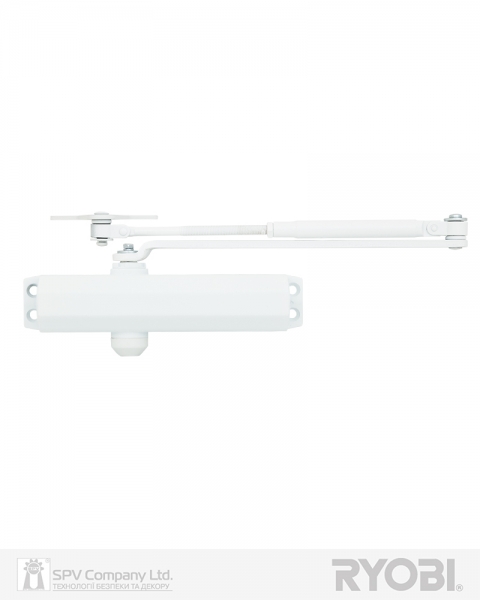 Доводчик накладной RYOBI *1500 D-1504 GLOSSY WHITE UNIV ARM EN 2/3/4 до 80кг 1100мм FIRE-фото-1 Фото 1 - Доводчик накладной RYOBI *1500 D-1504 GLOSSY WHITE UNIV ARM EN 2/3/4 до 80кг 1100мм FIRE.