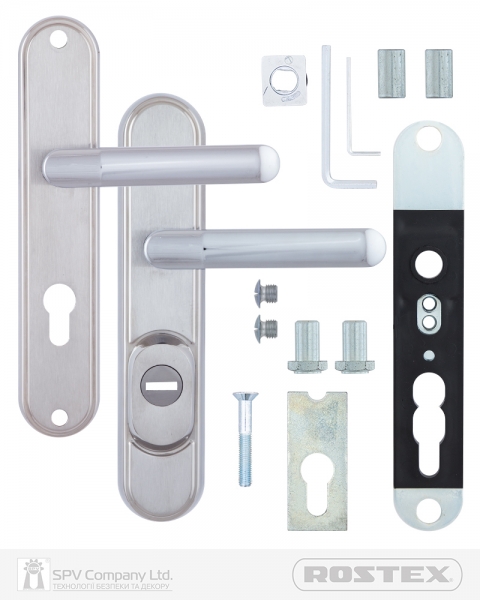 Фурнітура Захисна Rostex Decor R Mov-mov Din Plate 90мм Хром_мат 23мм 38-45мм 4клас Baryt Cr_mat Комплект-фото-4 Фото 4 - Фурнітура Захисна Rostex Decor R Mov-mov Din Plate 90мм Хром_мат 23мм 38-45мм 4клас Baryt Cr_mat Комплект.
