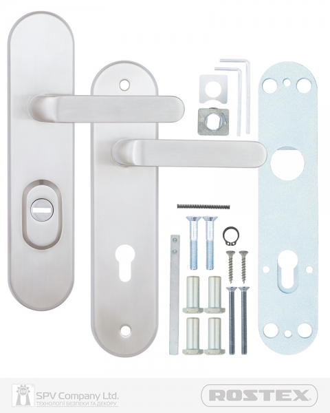 Фурнітура Захисна Rostex *solid-pro+ F Mov-mov Din Plate 85мм Нерж.сталь_мат 13мм 56-70мм 4клас Solid Nerez_mat Комплект-фото-3 Фото 3 - Фурнітура Захисна Rostex *solid-pro+ F Mov-mov Din Plate 85мм Нерж.сталь_мат 13мм 56-70мм 4клас Solid Nerez_mat Комплект.