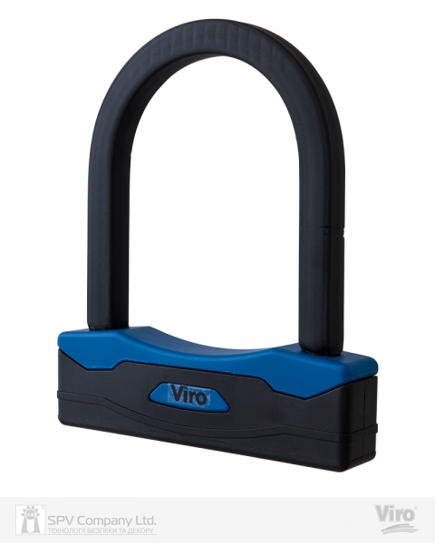 Замок VIRO MOTO SEZIONE BLACK 2KEY 127мм-фото-5 Фото 5 - Замок VIRO MOTO SEZIONE BLACK 2KEY 127мм.
