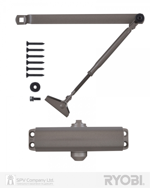 Доводчик накладной RYOBI *9900 9903 SILVER BRONZ STD ARM EN 2/3 до 65кг 965мм-фото-3 Фото 3 - Доводчик накладной RYOBI *9900 9903 SILVER BRONZ STD ARM EN 2/3 до 65кг 965мм.