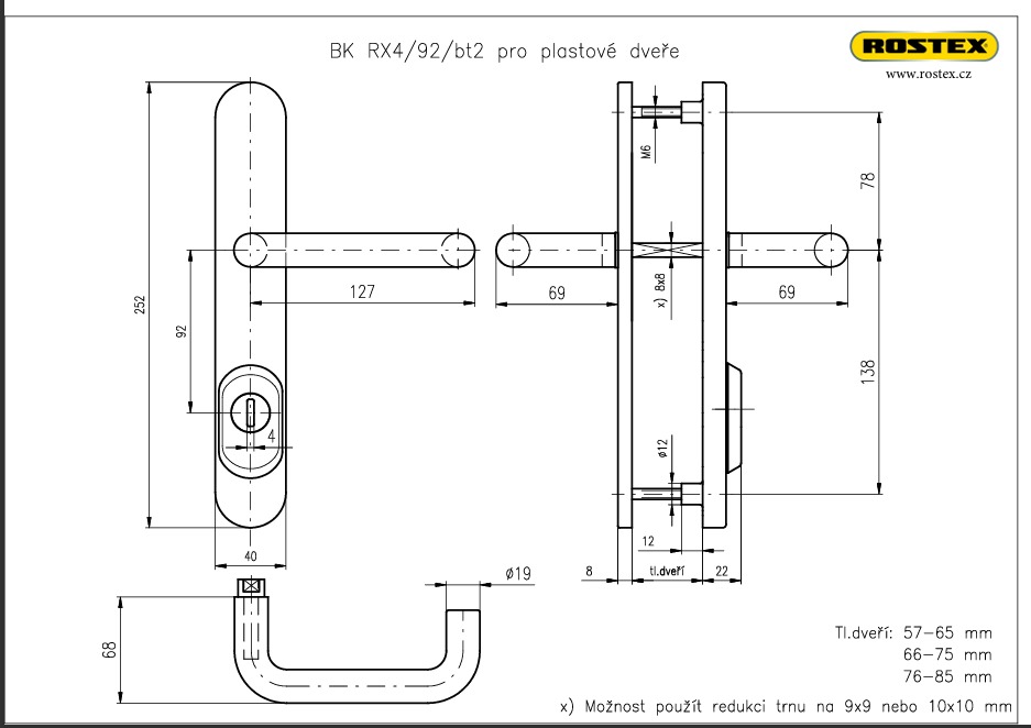 Фурнітура Захисна Rostex Bravo Rx-40 Mov-mov Din Plate 92мм Нерж.сталь_мат 22мм 76-85мм 2клас Bravo Nerez_mat Комплект-фото-8 Фото 8 - Фурнітура Захисна Rostex Bravo Rx-40 Mov-mov Din Plate 92мм Нерж.сталь_мат 22мм 76-85мм 2клас Bravo Nerez_mat Комплект.
