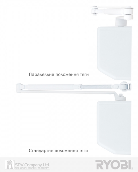Дотягувач Накладний Ryobi 4550 D-4550 White Bc/da Univ_arm En_2-7+ До_200кг 1400мм Fire-фото-2 Фото 2 - Дотягувач Накладний Ryobi 4550 D-4550 White Bc/da Univ_arm En_2-7+ До_200кг 1400мм Fire.