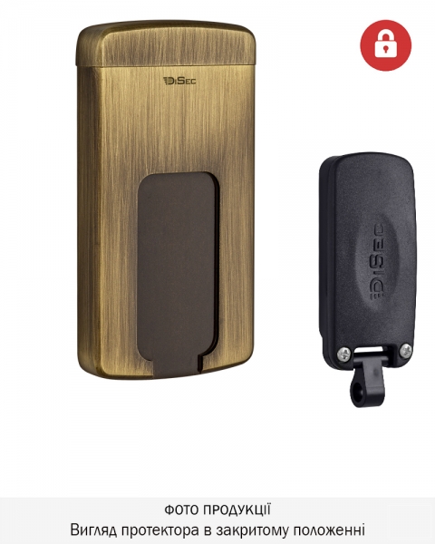 Протектор Disec Magnetic_3g Mg220mini Lever_key Oval 12мм Бронза_сатин 3клас Bs 3key Km0p70 Зовнішній-фото-1 Фото 1 - Протектор Disec Magnetic_3g Mg220mini Lever_key Oval 12мм Бронза_сатин 3клас Bs 3key Km0p70 Зовнішній.
