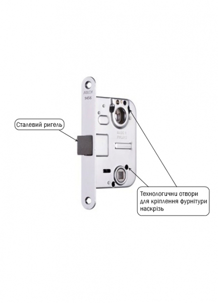 Замок Врізний Abloy 1-way Fin 9456 Cr Left Bs45мм 69мм W/o_sp-фото-2 Фото 2 - Замок Врізний Abloy 1-way Fin 9456 Cr Left Bs45мм 69мм W/o_sp.