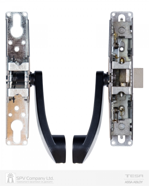 Замок TESA для евакуаційного виходу накладний GLOBAL1S 1 Locking NR 900мм 8x8мм N: black (RAL 9005)/ R: red (RAL 3000)-фото-3 Фото 3 - Замок TESA для евакуаційного виходу накладний GLOBAL1S 1 Locking NR 900мм 8x8мм N: black (RAL 9005)/ R: red (RAL 3000).