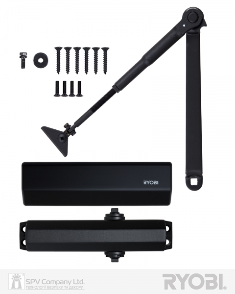 Дотягувач Накладний Ryobi *1500 Ds-1554 Black Std_ho_arm En_2/3/4 До_80кг 1100мм-фото-7 Фото 7 - Дотягувач Накладний Ryobi *1500 Ds-1554 Black Std_ho_arm En_2/3/4 До_80кг 1100мм.