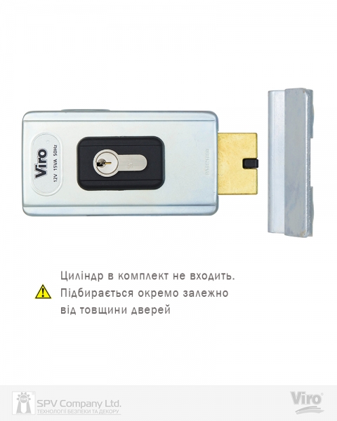 Замок електромеханічний VIRO V06 BS70мм T1/T2 DIN 12VAC NC GATE накладний V96 SS відкривання всередину-фото-8 Фото 8 - Замок електромеханічний VIRO V06 BS70мм T1/T2 DIN 12VAC NC GATE накладний V96 SS відкривання всередину.