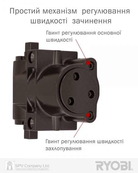 Дотягувач Накладний Ryobi 4550 Ds-4550t Dark_bronze Bc/da Sld_ho_arm En_4 80кг 1100мм-фото-7 Фото 7 - Дотягувач Накладний Ryobi 4550 Ds-4550t Dark_bronze Bc/da Sld_ho_arm En_4 80кг 1100мм.